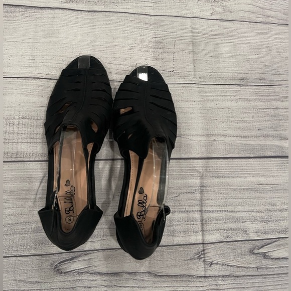 BELLA Black suede Women's block heel Sandals/size 8 - Picture 10 of 16